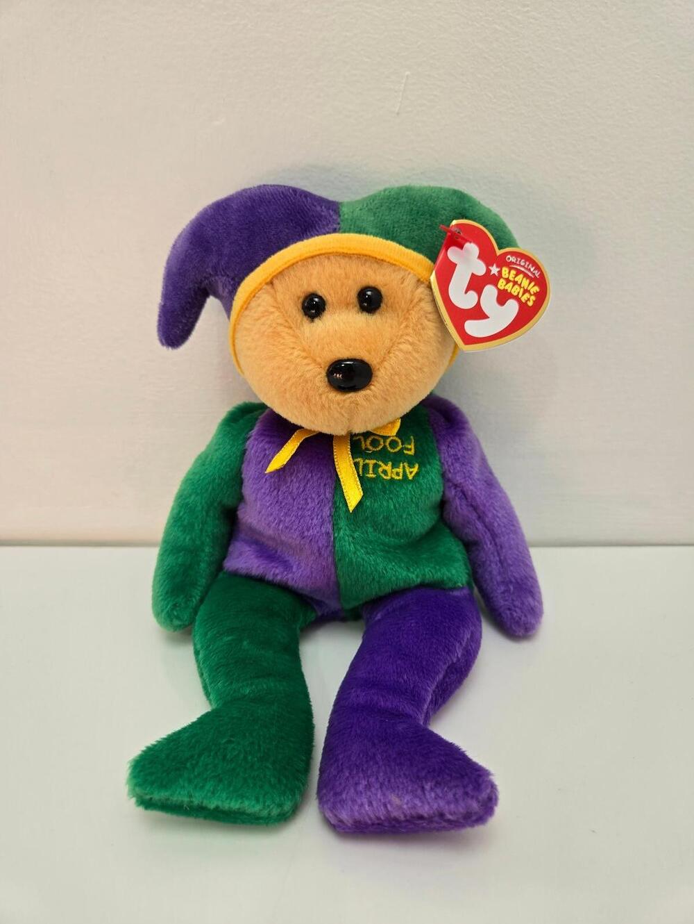 Ty Beanie Baby “April Fool” the April Fools Bear - Internet Exclusive (8.5 inch)